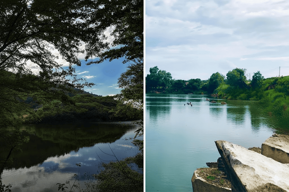 Dù đến hồ Núi Đá vào bất kỳ thời điểm nào trong ngày thì du khách vẫn có thể chiêm ngưỡng những nét đẹp rất riêng